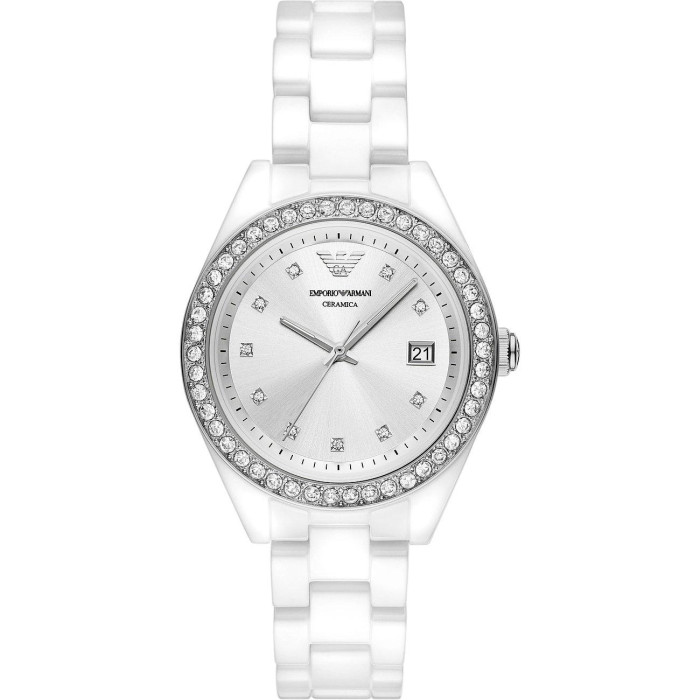 Emporio armani white store watches for women