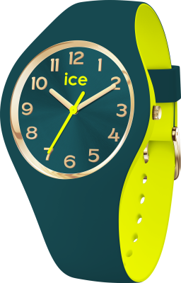 Ice Watch® Analogue 'Ice Duo Chic - Dark Green Lime' Women's Watch (Small) 023280