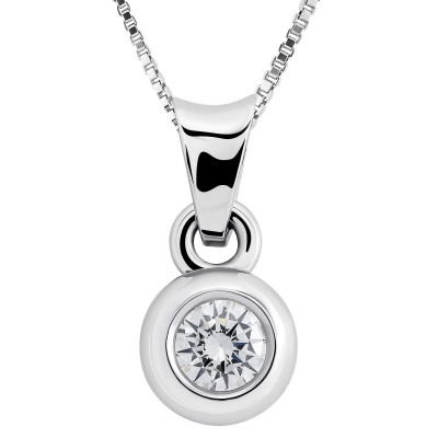 Orphelia® 'Giuliana' Women's Whitegold 18C Pendant - Silver HD-4082/1