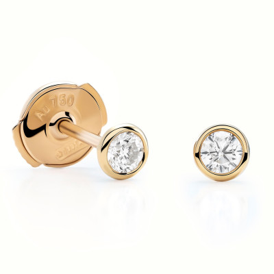 Orphelia® 'Alexandria' Women's Yellow gold 18C Stud Earrings - Gold OD-5030