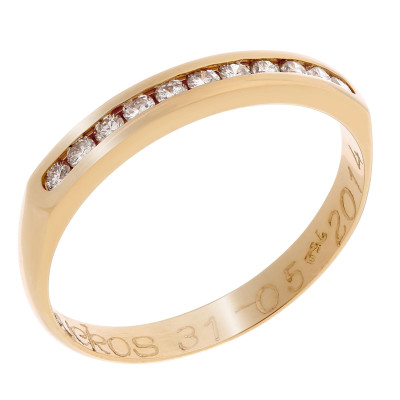 Orphelia® Women's Yellow gold 18C Ring - Gold RD-3001