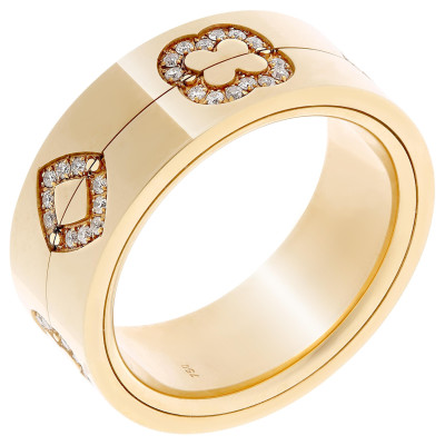 Orphelia® Unisex's Yellow gold 18C Ring - Gold RD-33405