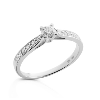 Whitegold 18 C Ring RD-3929/1 #1