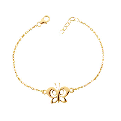 Orphelia® 'Butterfly' Women's Sterling Silver Bracelet - Gold ZA-7074/1