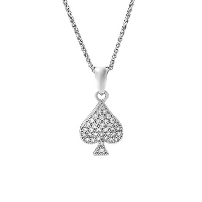 Orphelia® Women's Sterling Silver Chain with Pendant - Silver ZH-7346