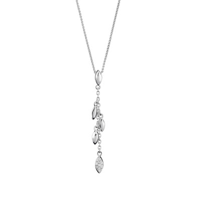 Orphelia® 'Loana' Women's Sterling Silver Chain with Pendant - Silver ZH-7505