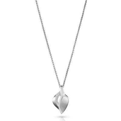 Orphelia® 'Anet' Women's Sterling Silver Chain with Pendant - Silver ZH-7520