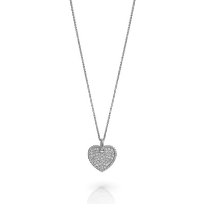 Orphelia® 'Elite' Women's Sterling Silver Chain with Pendant - Silver ZH-7566