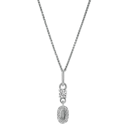 Orphelia® 'Lily' Women's Sterling Silver Pendant with Chain - Silver ZH-7582