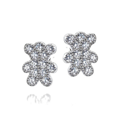 Orphelia® 'Rosabel' Child's Sterling Silver Stud Earrings - Silver ZO-7352