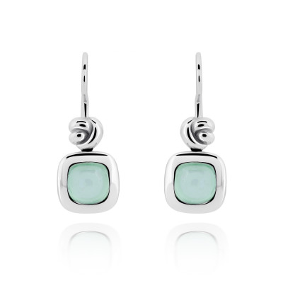 Orphelia® 'Anat' Women's Sterling Silver Drop Earrings - Silver ZO-7467