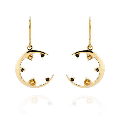 Orphelia® 'Eline' Women's Sterling Silver Drop Earrings - Gold ZO-7497/G