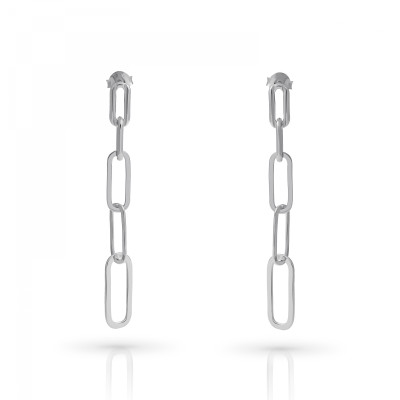 Orphelia® 'Eve' Women's Sterling Silver Drop Earrings - Silver ZO-7550