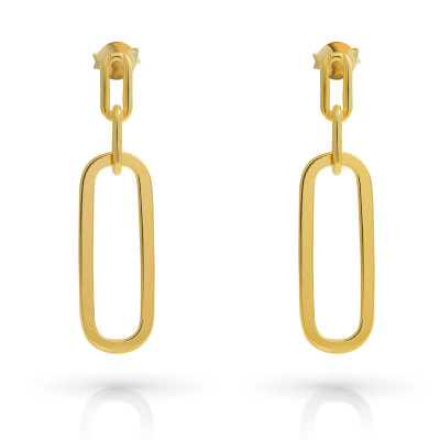 Orphelia® 'Essence' Women's Sterling Silver Drop Earrings - Gold ZO-7560/G