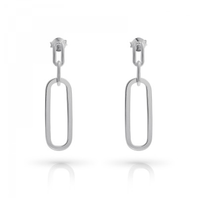 Orphelia® 'Essence' Women's Sterling Silver Drop Earrings - Silver ZO-7560