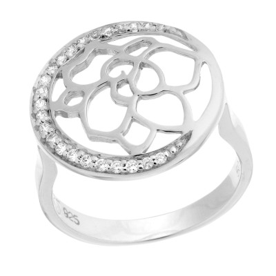 Orphelia® Women's Sterling Silver Ring - Silver ZR-7089