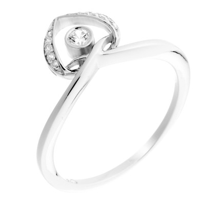 Orphelia® Women's Sterling Silver Ring - Silver ZR-7126