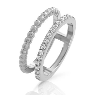 Orphelia® 'Chic' Women's Sterling Silver Ring - Silver ZR-7537