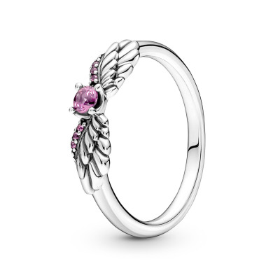 Pandora® Pandora Moments 'Angel Wings' Women's Sterling Silver Ring - Silver 198500C02