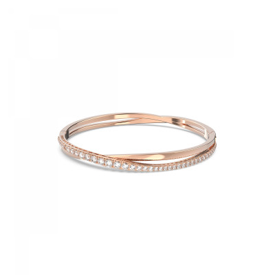 Swarovski® 'Twist' Women's Gold Plated Metal Bracelet - Rose 5620552