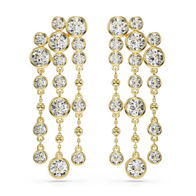 Swarovski® 'Imber' Women's Gold Plated Metal Drop Earrings - Gold 5680093