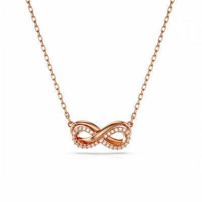 Swarovski® 'Hyperbola' Women's Gold Plated Metal Necklace - Rose 5684084