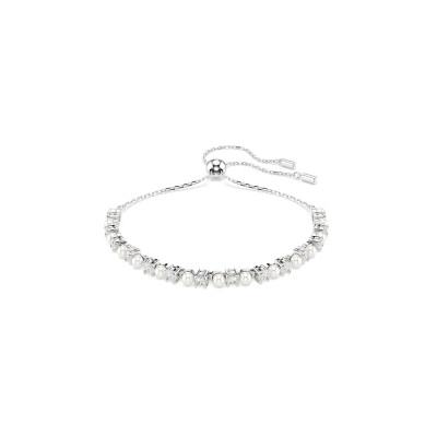 Swarovski® 'Matrix' Women's Base Metal Bracelet - Silver 5689633