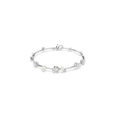 Swarovski® 'Constella Bars' Women's Base Metal Bracelet - Silver 5707511