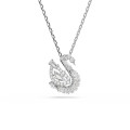 Swarovski® 'Swan' Women's Base Metal Necklace - Silver 5732412