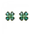 Swarovski® 'Idyllia' Women's Gold Plated Metal Stud Earrings - Gold 5666236