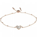Fossil Jewellery® 'Flutter Hearts' Women's Stainless Steel Bracelet - Rosegold JF03647791