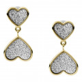 Fossil Jewellery® 'Sutton' Women's Stainless Steel Stud Earrings - Gold JF03939710
