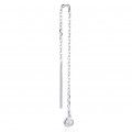 Gena.paris® 'Round' Women's Sterling Silver Drop Earrings - Silver GBO1530/60-W