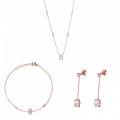 Orphelia Women's Silver Set: Chain + Bracelet + Earrings SET-7419 #1