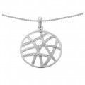 Orphelia® 'Amabella' Women's Sterling Silver Chain with Pendant - Silver ZH-7098