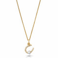 Orphelia® 'Aurora' Women's Sterling Silver Chain with Pendant - Silver/Gold ZH-7525/G #1