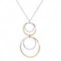 Orphelia Orphelia 'Margot' Women's Sterling Silver Chain with Pendant - Silver/Rose ZK-7387 #1