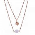 Orphelia® Women's Sterling Silver Necklace - Rose ZK-7432 #1