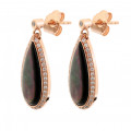 Orphelia® 'LILJA' Women's Sterling Silver Drop Earrings - Rose ZO-7367 #1