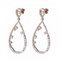 ORPHELIA SILVER Islia Women's Drop Earrings ZO-7423/RG