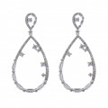Orphelia Orphelia 'Islia' Women's Stainless Steel Drop Earrings - Silver ZO-7423 #1