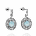 Orphelia Rivera Women's Silver Drop Earrings ZO-7481/BC