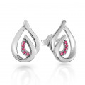 Orphelia® 'Dazzle' Women's Sterling Silver Stud Earrings - Silver ZO-7518/R #1