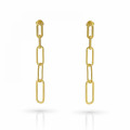 Orphelia® 'Eve' Women's Sterling Silver Drop Earrings - Gold ZO-7550/G #1