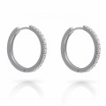 Orphelia Orphelia 'Fay' Women's Sterling Silver Hoop Earrings - Silver ZO-7557 #1