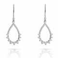 Orphelia Orphelia 'Petal' Women's Sterling Silver Drop Earrings - Silver ZO-7564 #1