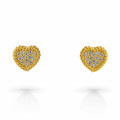Orphelia Orphelia 'Elite' Women's Sterling Silver Stud Earrings - Gold ZO-7566/G #1