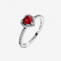 Pandora® Pandora Timeless 'Elevated Heart' Women's Sterling Silver Ring - Silver 198421C02