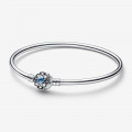 Pandora® Disney x Pandora 'Disney Aladdin' Women's Sterling Silver Bangle - Silver 592342C01-19