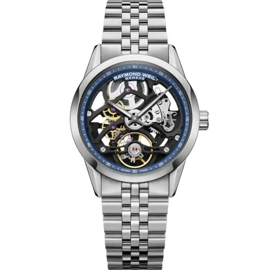 Raymond Weil® Analogue 'Freelancer Calibre Rw1212 Skeleton' Men's Watch 2783-ST-50000